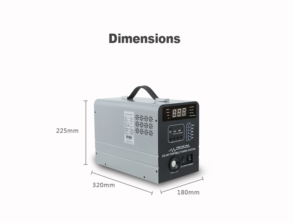 High Efficiency Multipurpose LED Power Energy Bank Strong Emergency Prevention Power Supply Solar Generator