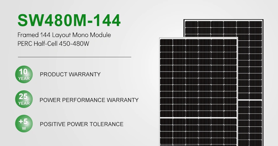 EU Warehouse PV Module 450W Solar Panels BIPV 460W 445W High Efficiency Half Cell Mono Solar Panel for Sale