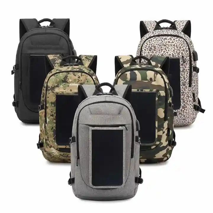 High Quality Panel American Hiking Solar Backpacks