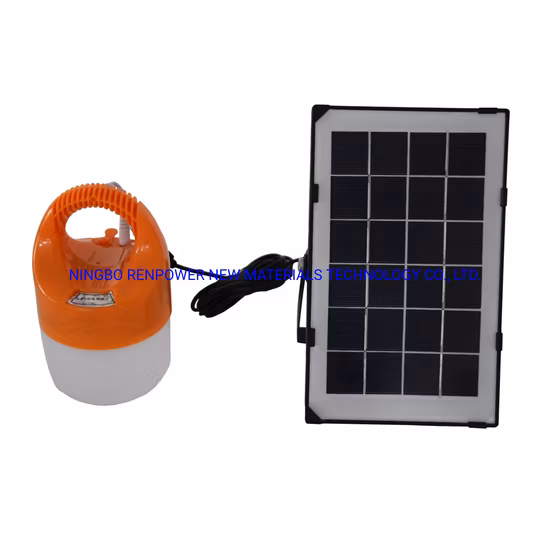 Panneau solaire portatif de charge directe d'alimentation d'énergie extérieure de 6W pour la lumière de camping de LED de tentes