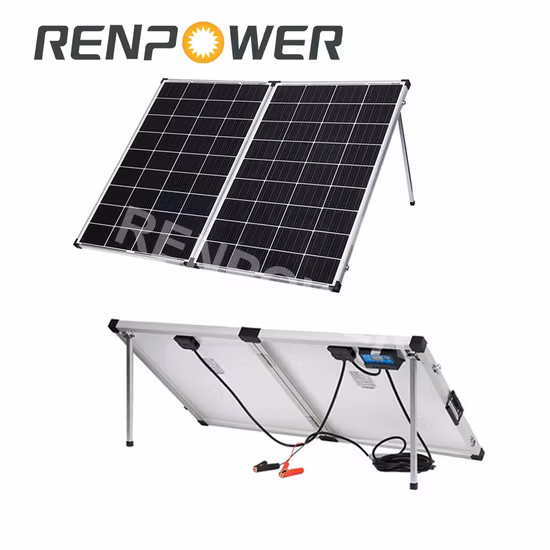 Topray Solar Kit de panneau solaire portable 200 W avec pédale réglable, cellules solaires pliables 3 en 1 cordons de sortie chargeur de panneau solaire pour maisons en plein air