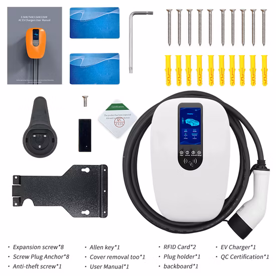 Type 2 Home AC Chargeur EV Wallbox 7kw pour véhicule électrique